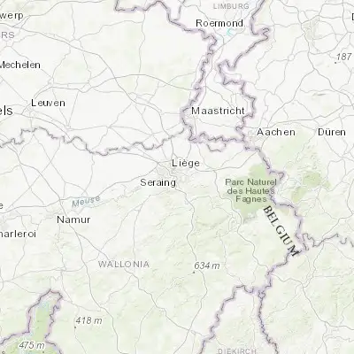 Map showing location of Chênée (50.612000, 5.614100)
