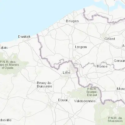 Map showing location of Comines (50.775400, 3.001190)