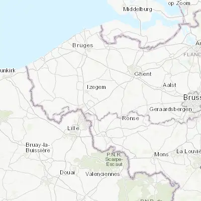 Map showing location of Deerlijk (50.853370, 3.354160)