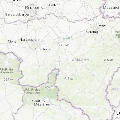 Map showing location of Dinant (50.258070, 4.911660)