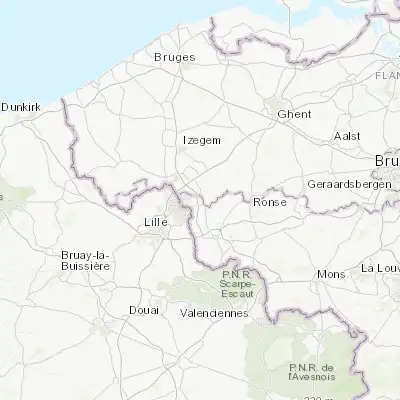 Map showing location of Dottignies (50.733330, 3.300000)