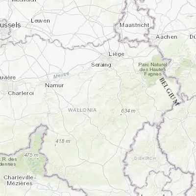 Map showing location of Durbuy (50.352910, 5.456310)