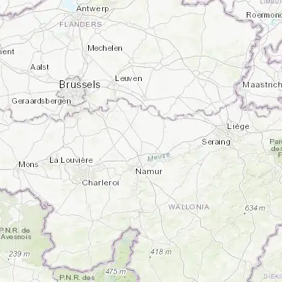 Map showing location of Éghezée (50.590760, 4.911750)
