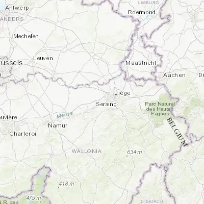 Map showing location of Flémalle-Haute (50.599940, 5.444710)