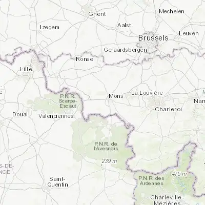 Map showing location of Flénu (50.436730, 3.885730)