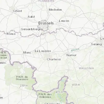 Map showing location of Fleurus (50.483510, 4.550060)