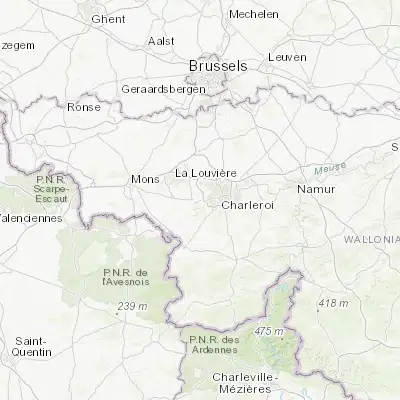 Map showing location of Fontaine-l'Évêque (50.409070, 4.324270)
