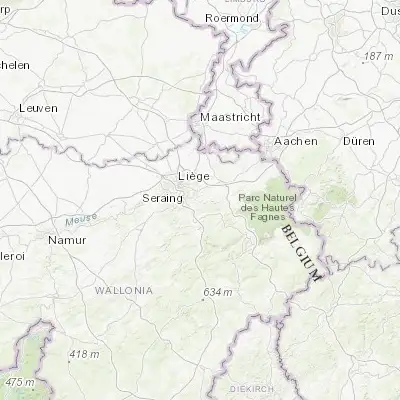Map showing location of Forêt (50.583870, 5.700000)