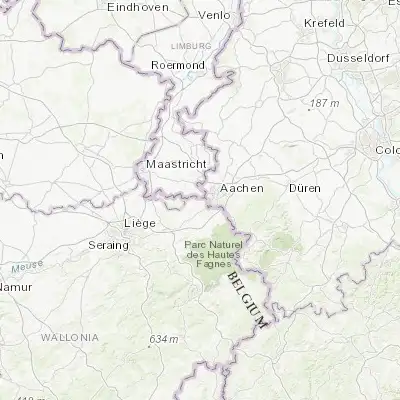 Map showing location of Gemmenich (50.746080, 5.995070)