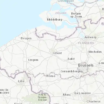 Map showing location of Gent (51.050000, 3.716670)