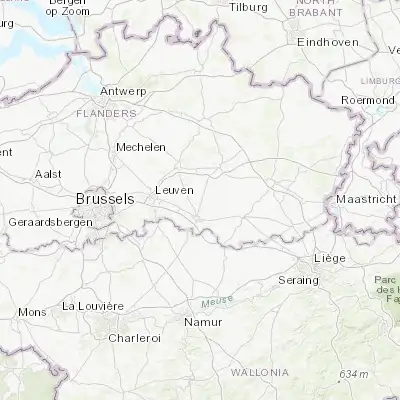 Map showing location of Glabbeek (50.872670, 4.956150)
