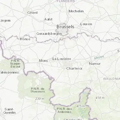 Map showing location of Gouy-lez-Piéton (50.490700, 4.328900)