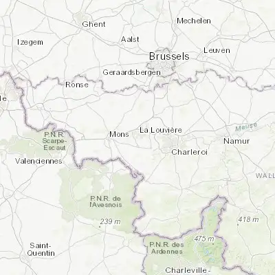 Map showing location of Haine-Saint-Paul (50.461850, 4.176700)