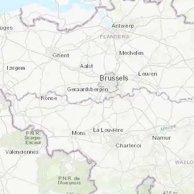 Map showing location of Halle (50.733850, 4.234540)