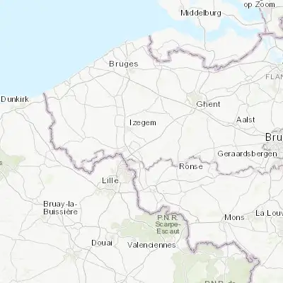 Map showing location of Harelbeke (50.853430, 3.309350)