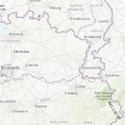 Map showing location of Hasselt (50.931060, 5.337810)