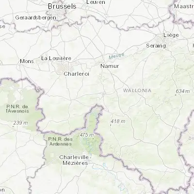 Map showing location of Hastière-Lavaux (50.218490, 4.824460)