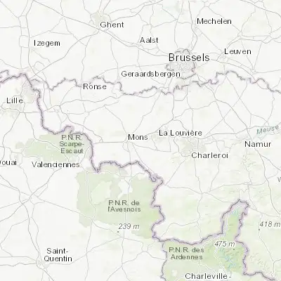 Map showing location of Havré (50.464010, 4.046750)