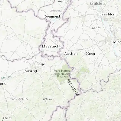 Map showing location of Hergenrath (50.709120, 6.030890)