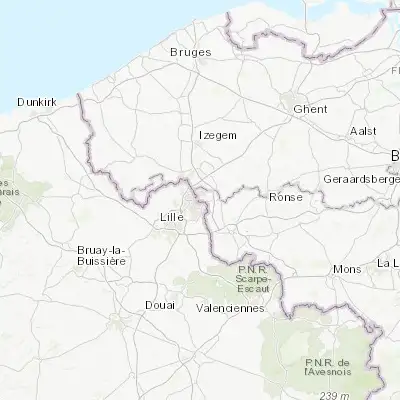 Map showing location of Herseaux (50.716670, 3.216670)