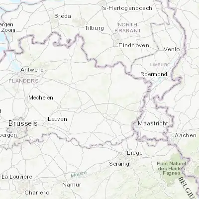 Map showing location of Heusden (51.036640, 5.280130)
