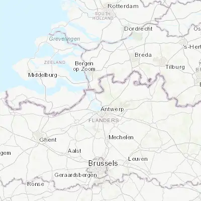 Map showing location of Hoevenen (51.306040, 4.402030)