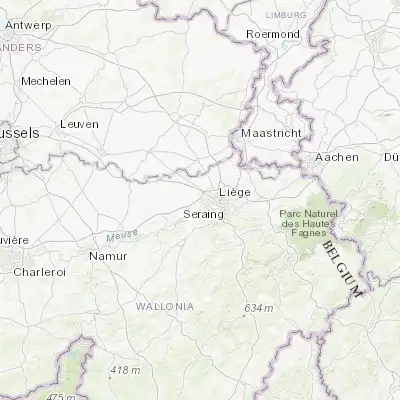 Map showing location of Hollogne-aux-Pierres (50.640590, 5.471790)