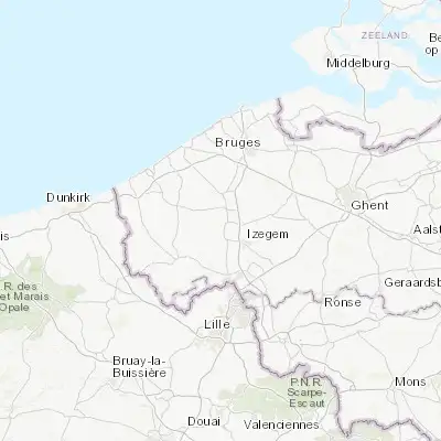Map showing location of Hooglede (50.983330, 3.083330)