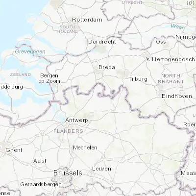 Map showing location of Hoogstraten (51.400290, 4.760340)