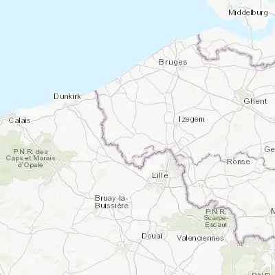 Map showing location of Ieper (50.851140, 2.885690)