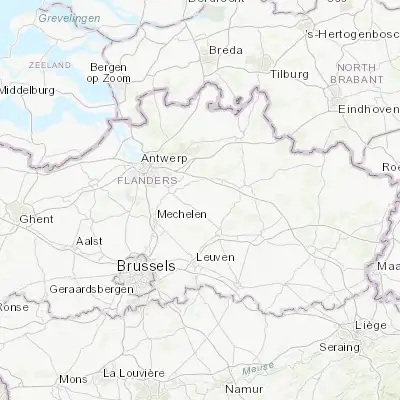 Map showing location of Itegem (51.103280, 4.728550)