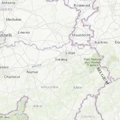 Map showing location of Ivoz-Ramet (50.587980, 5.465700)