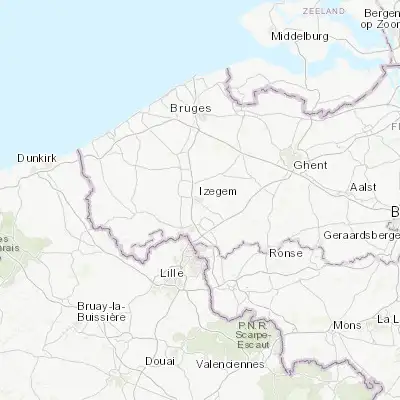 Map showing location of Izegem (50.913960, 3.213780)