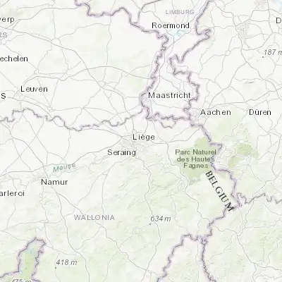 Map showing location of Jupille-sur-Meuse (50.645870, 5.633070)