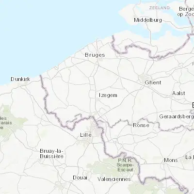 Map showing location of Kachtem (50.933410, 3.194250)