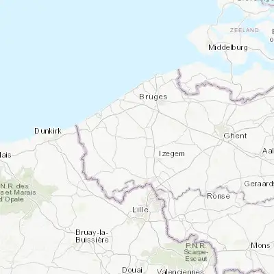 Map showing location of Kortemark (51.029510, 3.041120)