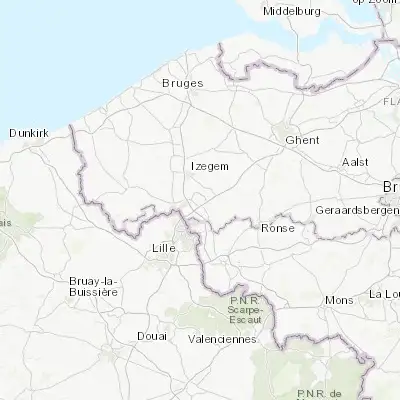 Map showing location of Kortrijk (50.828030, 3.264870)