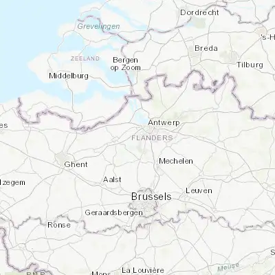 Map showing location of Kruibeke (51.170480, 4.314440)