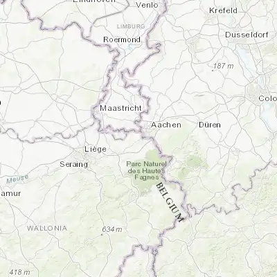 Map showing location of La Calamine (50.718090, 6.011070)