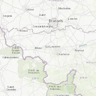 Map showing location of La Hestre (50.475560, 4.247390)