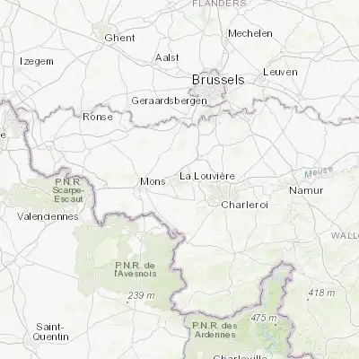 Map showing location of La Louvière (50.486570, 4.187850)