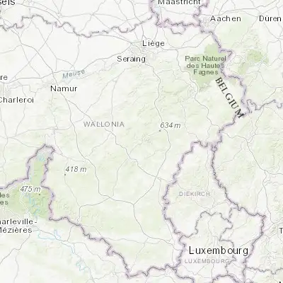 Map showing location of La Roche-en-Ardenne (50.183610, 5.575470)