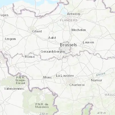 Map showing location of Lembeek (50.715700, 4.218320)