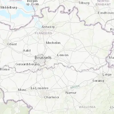 Map showing location of Leuven (50.879590, 4.700930)