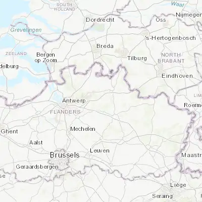 Map showing location of Lille (51.241970, 4.823130)