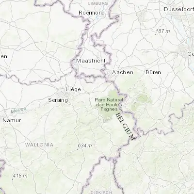 Map showing location of Limbourg (50.612220, 5.941200)