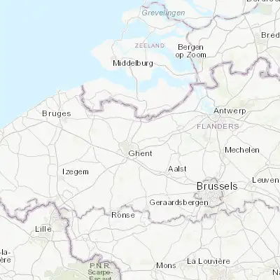 Map showing location of Lochristi (51.096440, 3.831940)