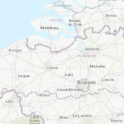 Map showing location of Lokeren (51.103640, 3.993390)