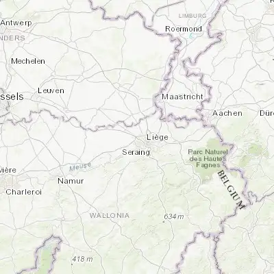Map showing location of Loncin (50.666550, 5.505090)
