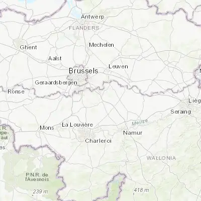 Map showing location of Louvain-la-Neuve (50.668290, 4.614430)